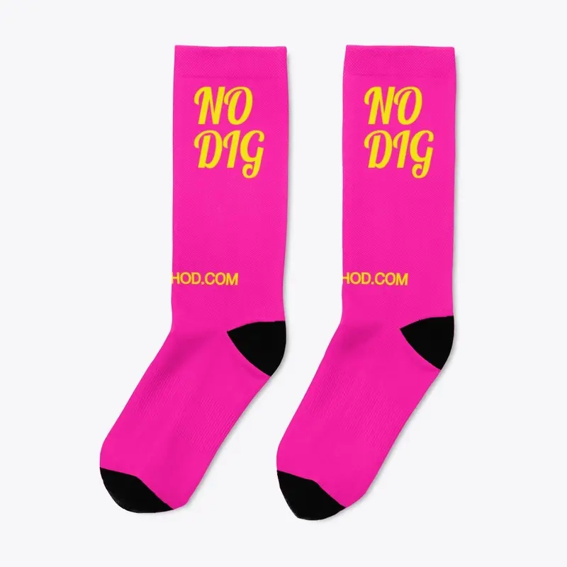 'No Dig' Crew Socks - Col Options